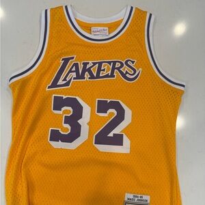 Mitchell & Ness Magic Johnson Orange Hardwood Classics Jersey